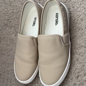 Kensie Beige Casual Slip-Ons